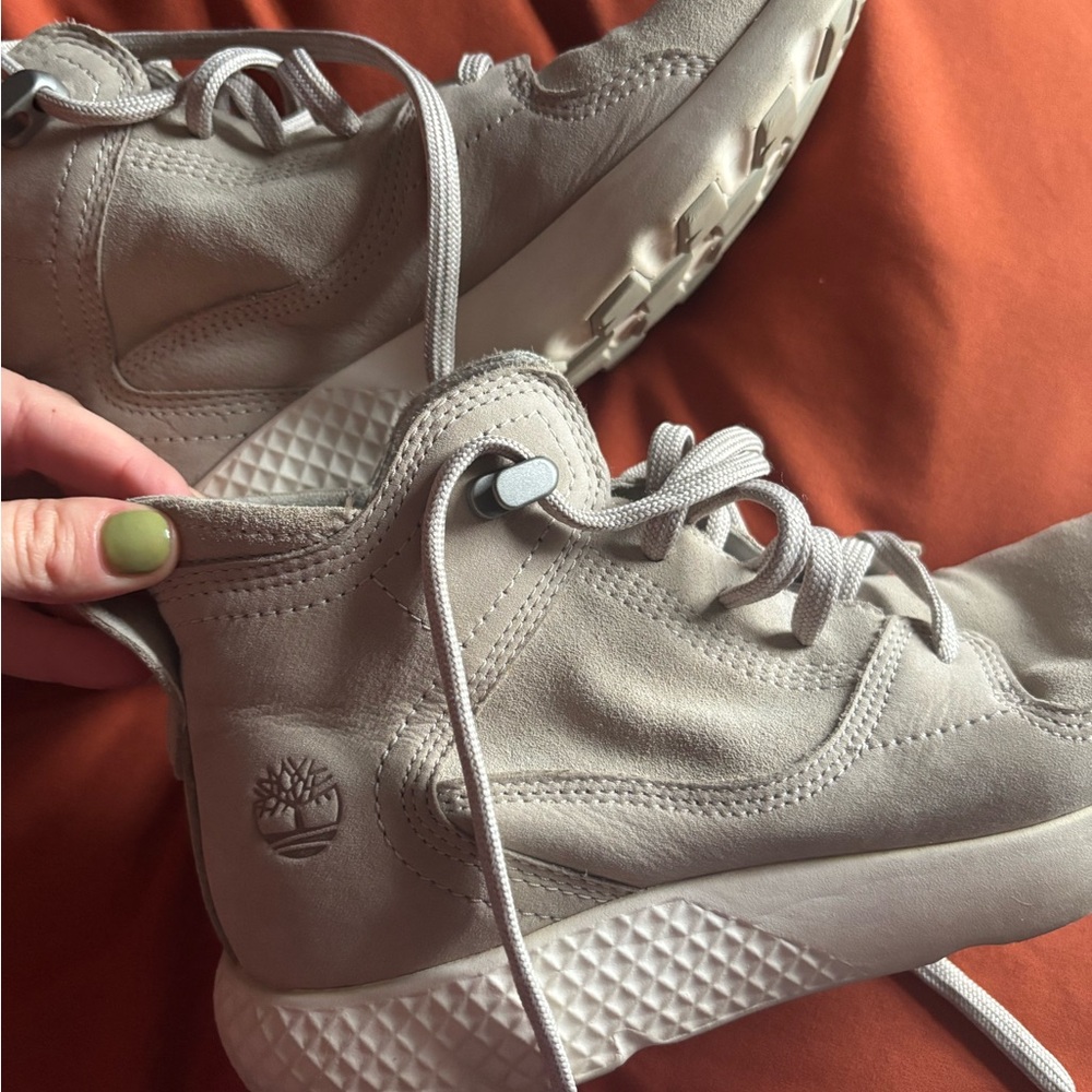 Timberland Beige High-Top Sneakers